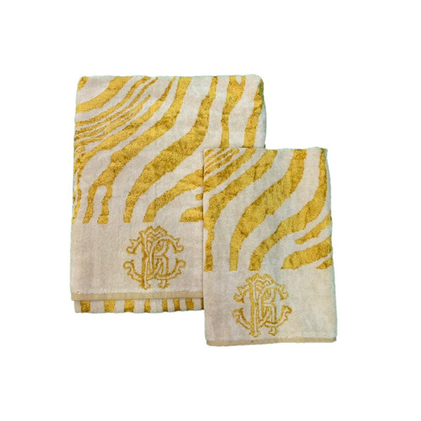 Komplet ręczników 2 szt. Zeb Gold Roberto Cavalli 2006998
