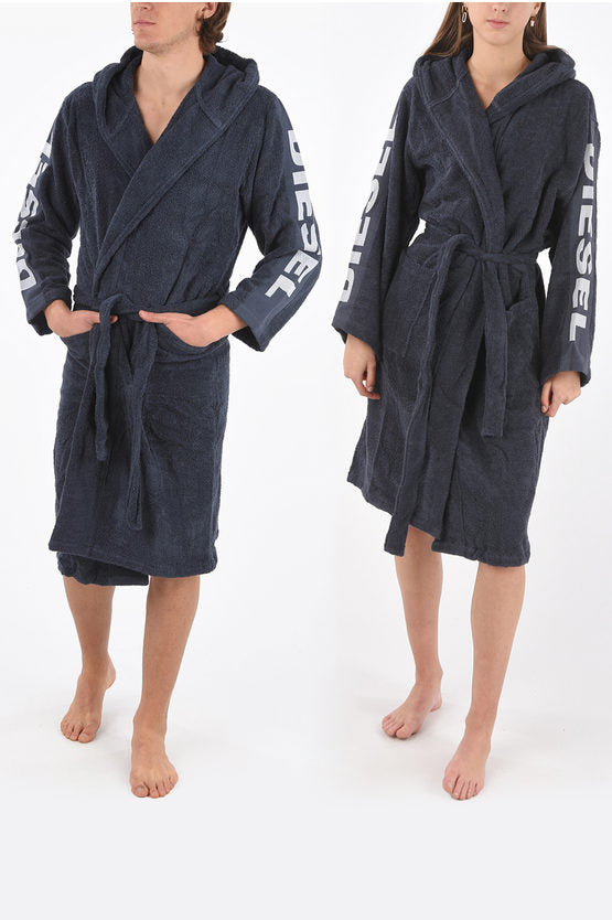 Accappatoio Con Cappuccio Sport Logo Diesel