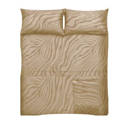 Jogo de roupa de cama com capa de edredon Macro Zebrage Roberto Cavalli 88374