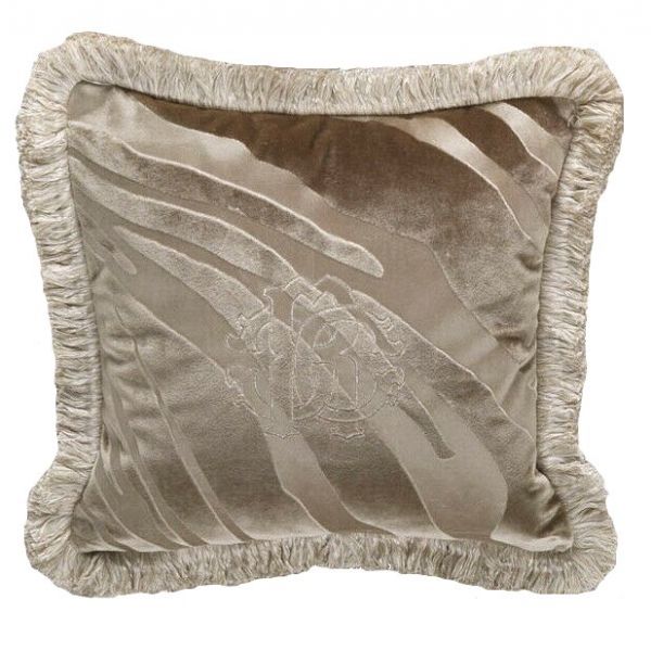 Cuscino Macro Zebrage Monogram Velvet Roberto Cavalli 88390
