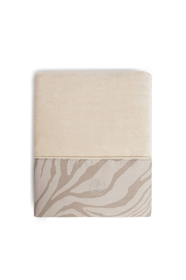 Une serviette de bain Macro Zebrage Roberto Cavalli 92610