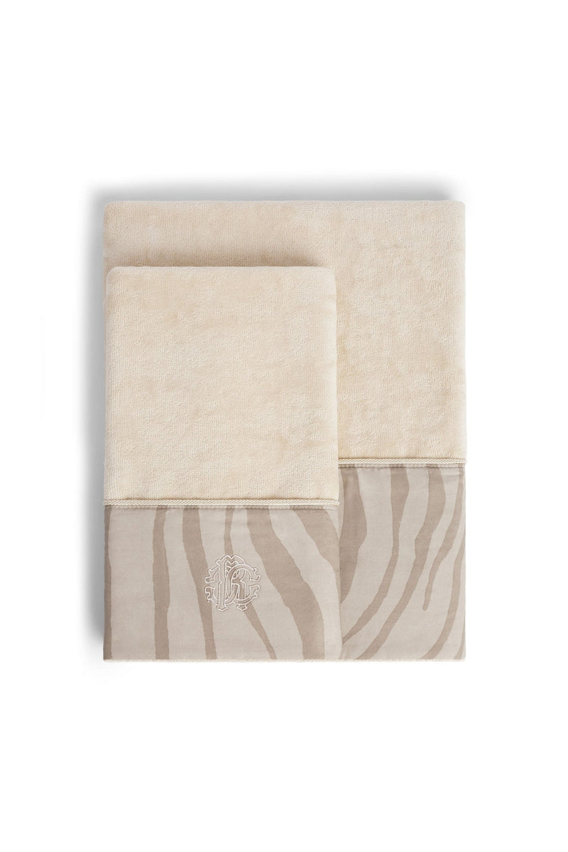 Coppia asciugamani Macro Zebrage Roberto Cavalli 92606