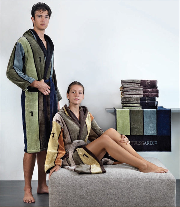 Hooded robe Skyscrapers Trussardi 2006943